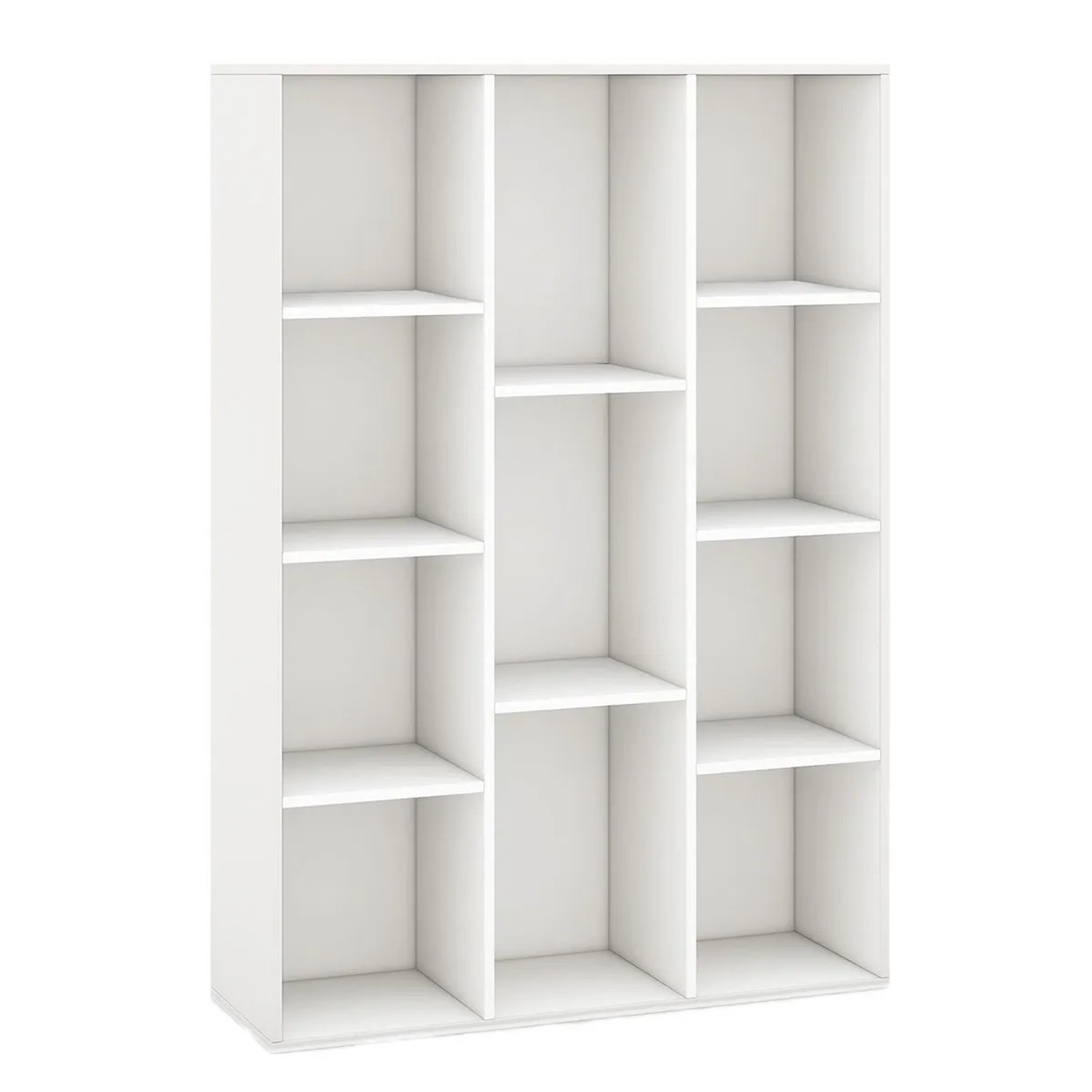 Costway Bücherregal 11 Fächern 74 x 24 x 106 cm Weiß günstig online kaufen
