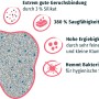 Primox Klumpstreu Babypuderduft, Katzenstreu mit Silikat, 12kg Sack. Feine Körnung, hohe Saugfähigkeit.