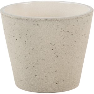 Scheurich Übertopf Roca 701, Ø 24 cm, in Taupe Stone Optik.