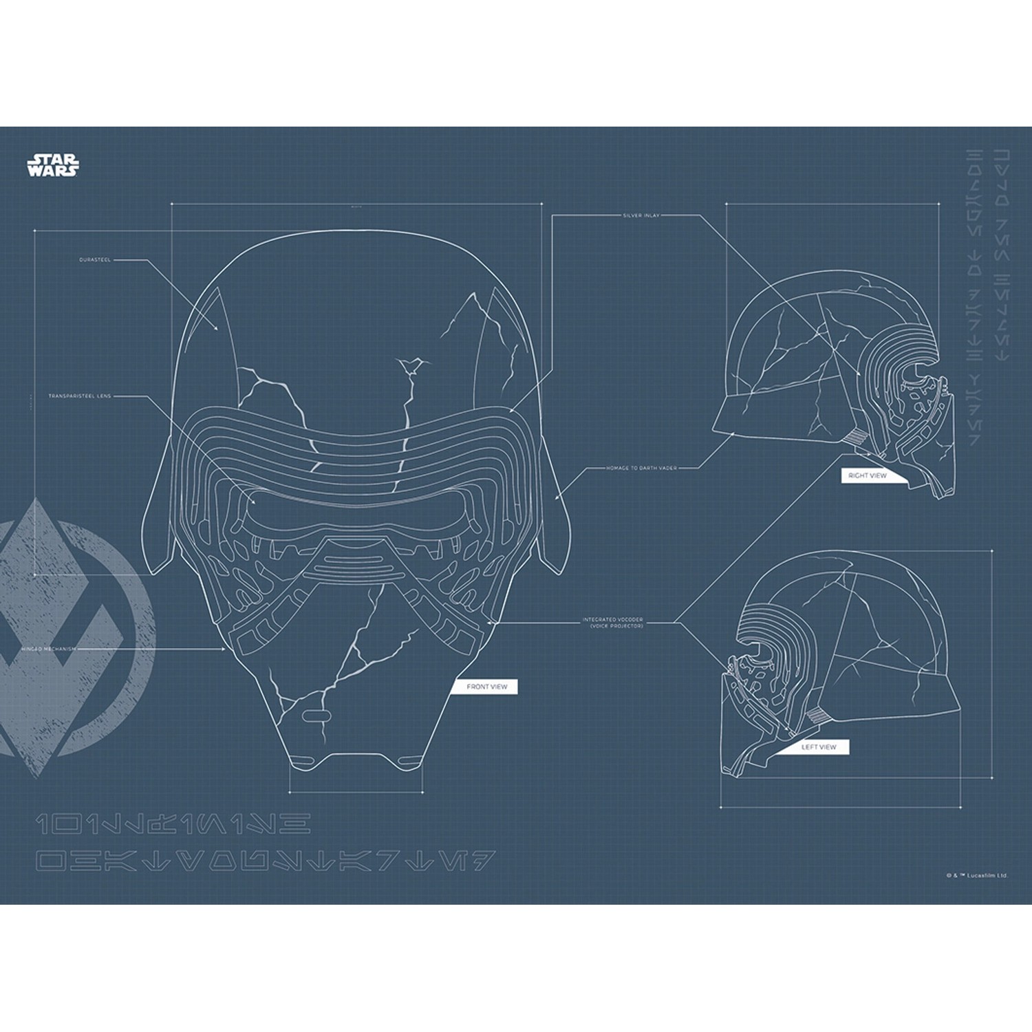 Komar Wandbild Star Wars Helmet 40 x 30 cm günstig online kaufen