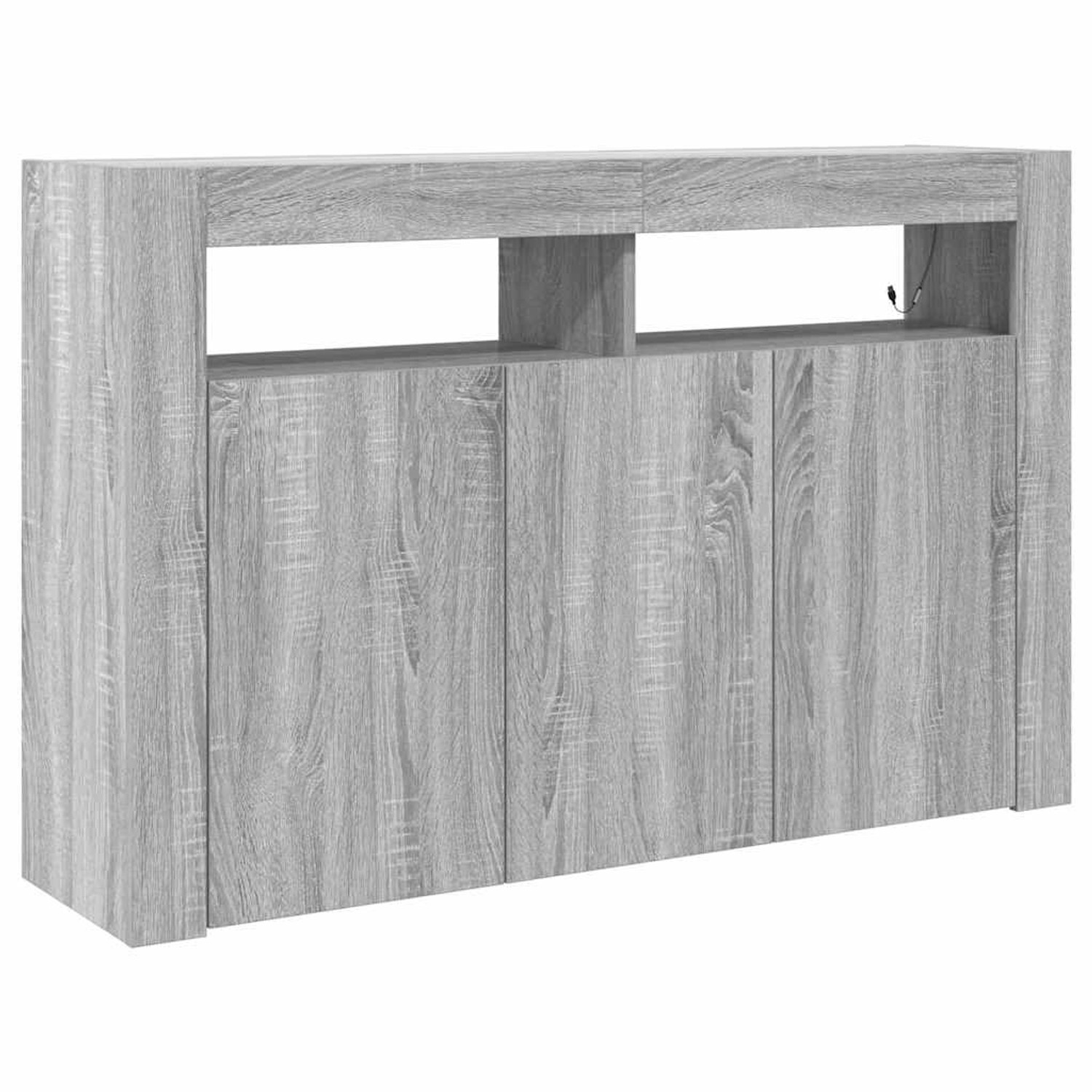 vidaXL Sideboard Grau Sonoma 116 x 30 x 75 cm Holzwerkstoff 3333881