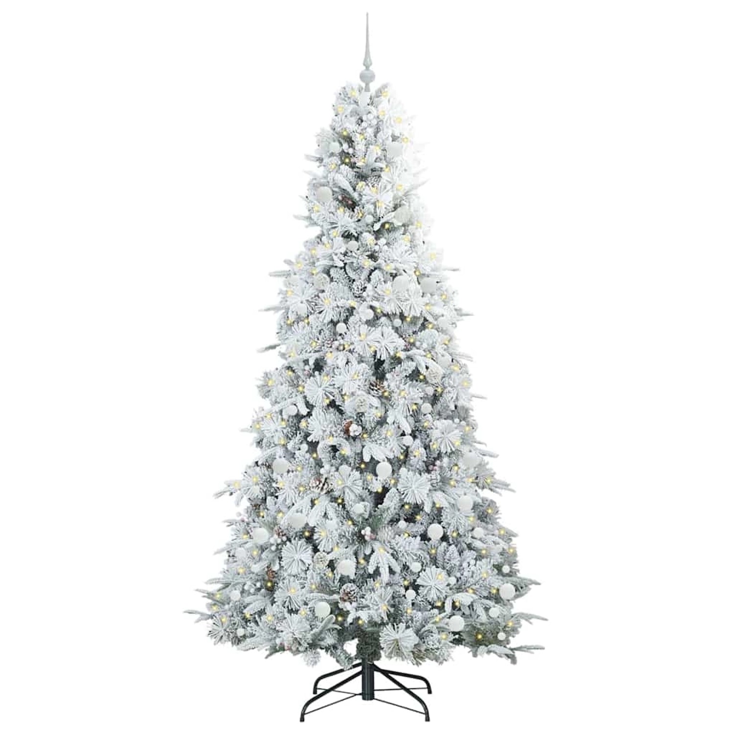 vidaXL Künstlicher Klappbarer Weihnachtsbaum Grün 240 cm PE und PVC 3397513