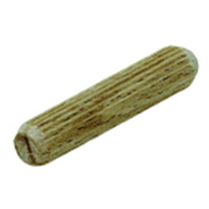Geriffelter Holzdübel, 6x30 mm, FSC®-zertifiziert, für Holzverbindungen.