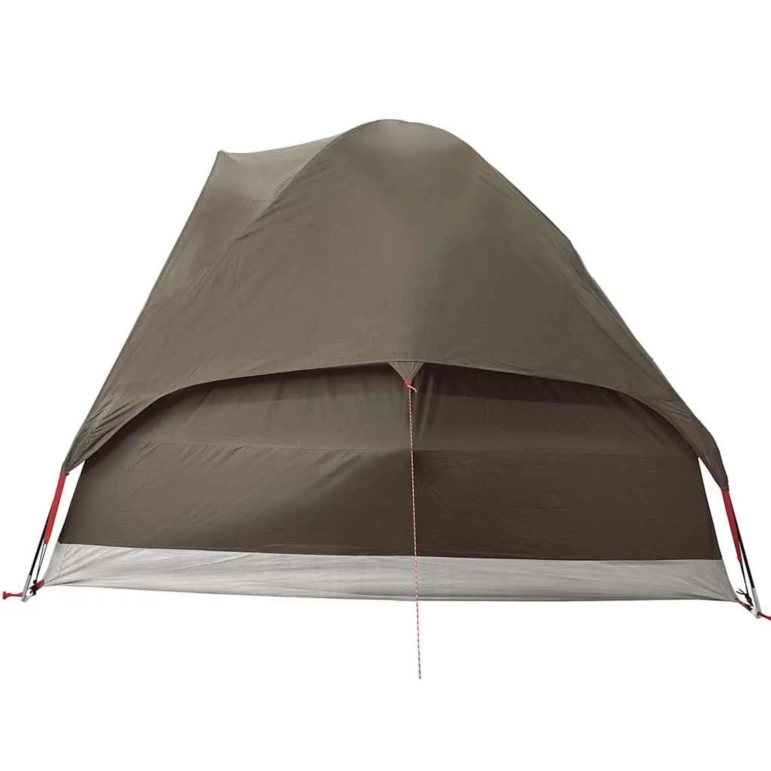 Braunes Kuppel-Campingzelt für 2 Personen. Wasserdichtes Polyesterzelt für Camping & Outdoor.