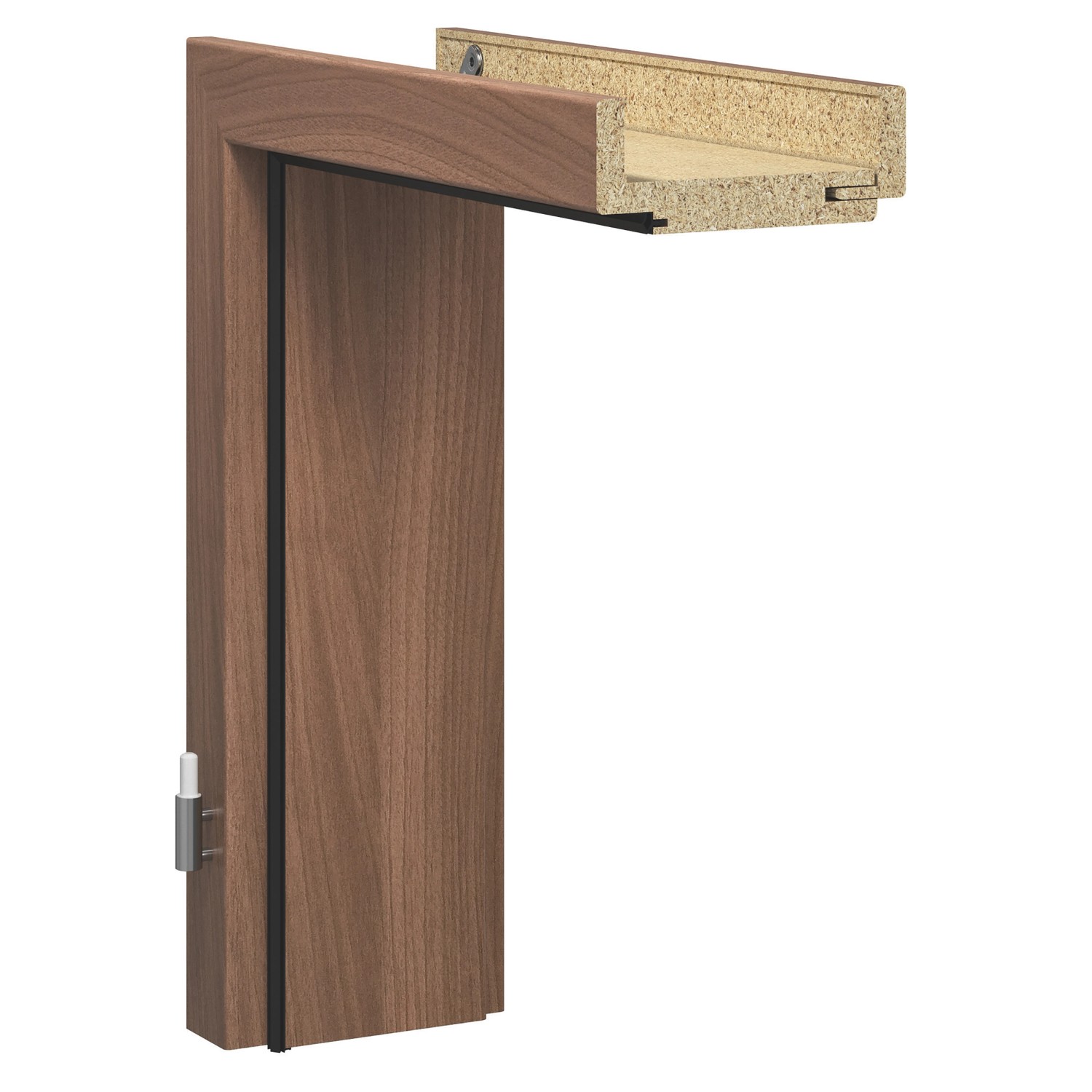 Türzarge Dekor Nussbaum Holznachb. (GA736) 86 x 198,5 x 14,5 cm Anschlag L