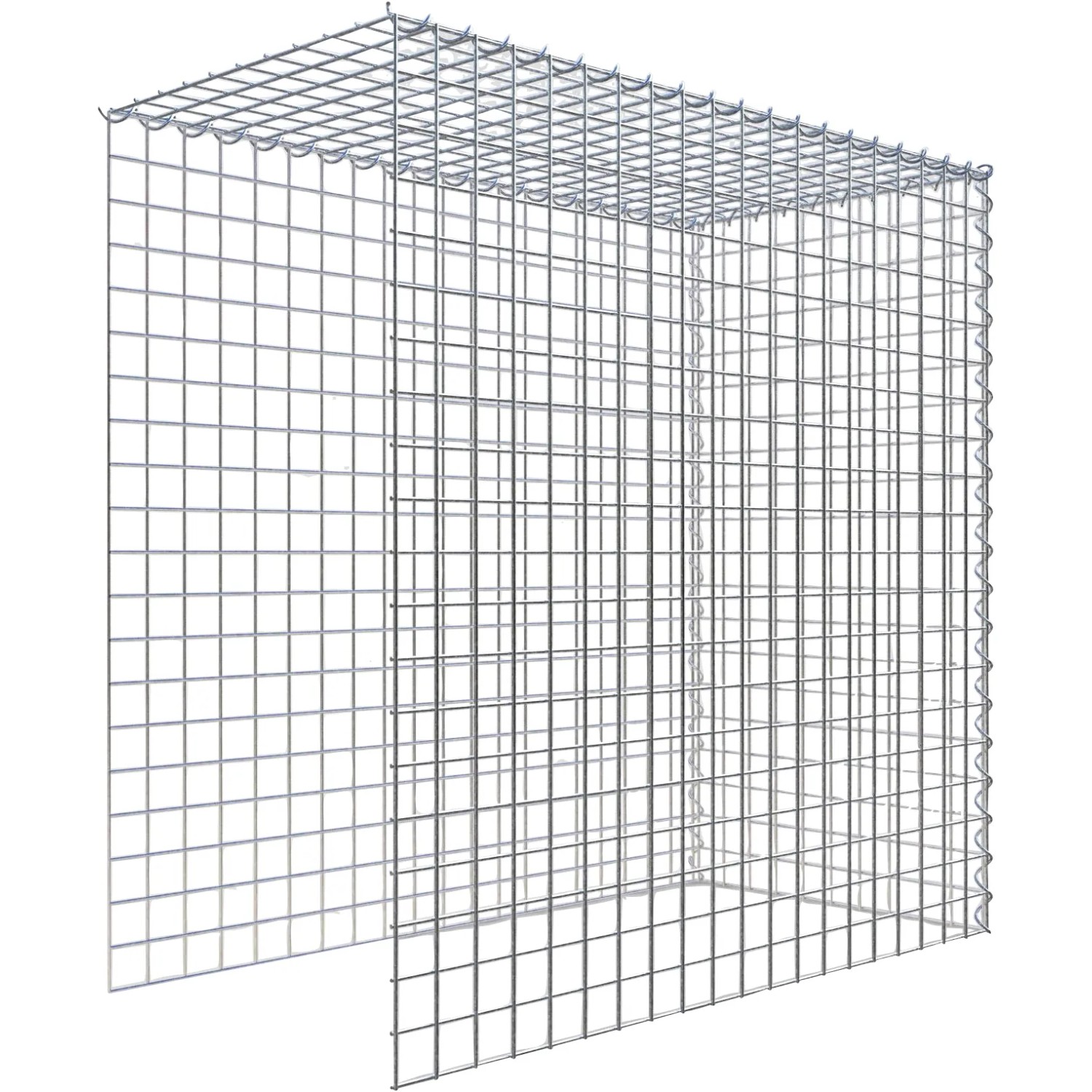 Gabiona Gabione-Anbaukorb Typ 4 100 x 100 x 50 cm Maschenw 5 x 5 cm