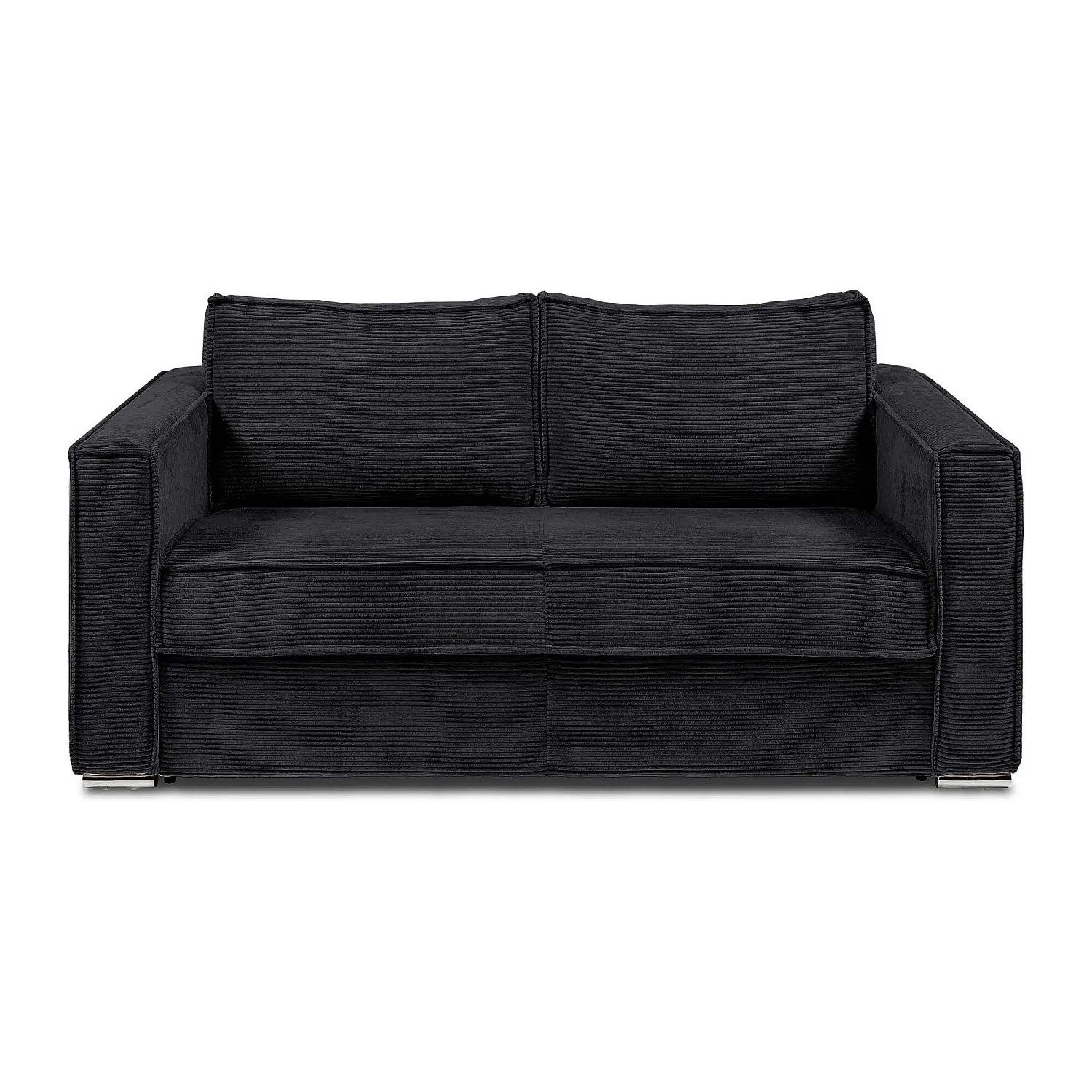 Vente-unique Schlafsofa Loreto Schwarz 195 cm