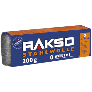 RAKSO Stahlwolle Banderole Sorte 0 Mittel 1 x 200g