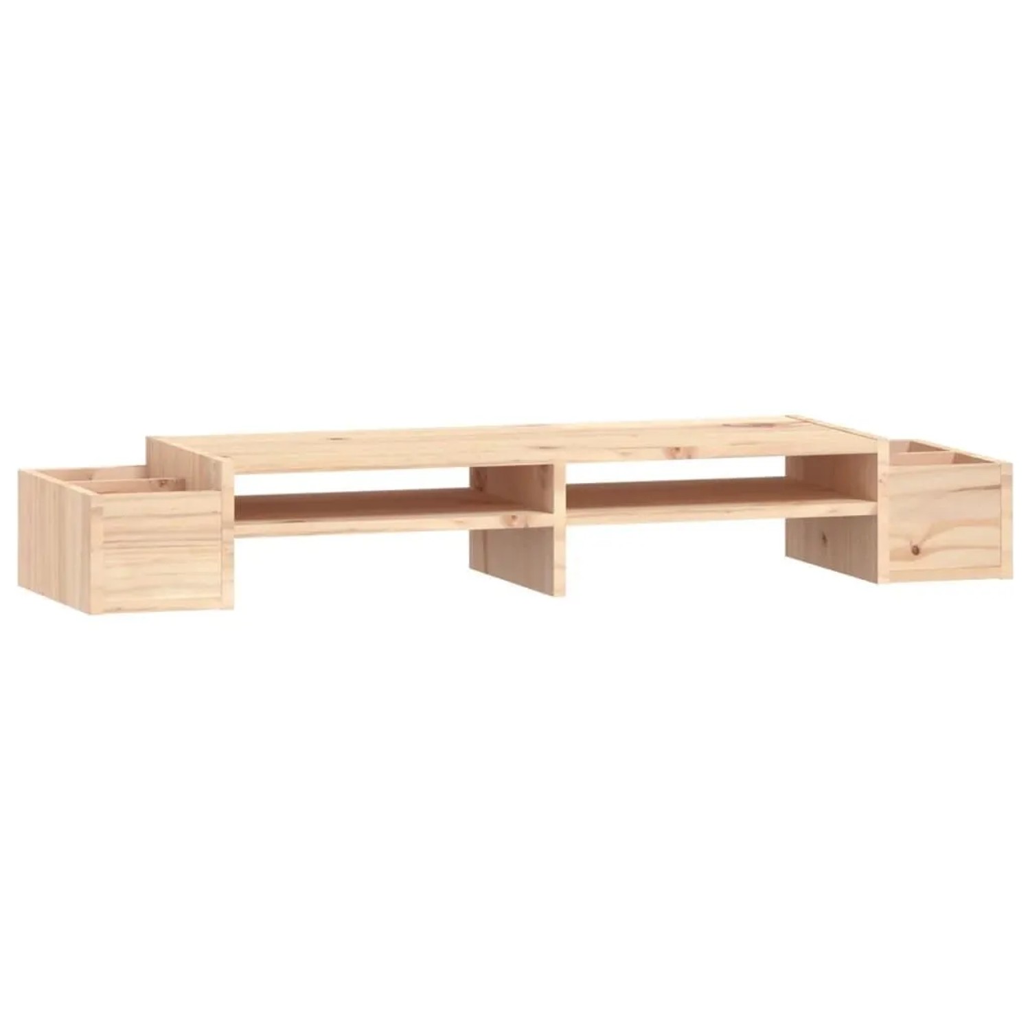 vidaXL Monitorständer 100x27,5x15 cm Massivholz Kiefer 813969