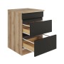 Optifit Unterschrank Noah420, 60 cm, Anthrazit/Wildeiche, mit Schublade und 2 Auszügen.