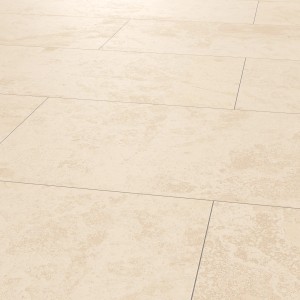 Beige, matte 60x120 cm Bodenfliese aus Feinsteinzeug mit Steinoptik für Innen- und Außenbereiche.