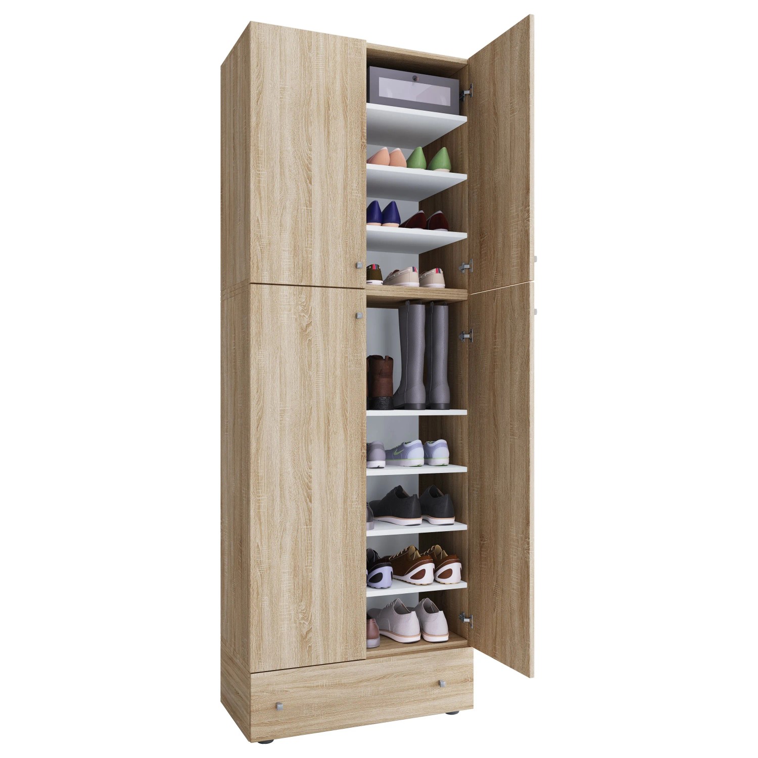 VCM Schuhschrank Lona Sonoma-Eiche