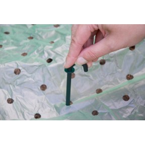 Connex Netz- & Folienhalter – 10 Stück, 11,5 Cm, Türkis, Zum Fixieren Von Gartenvlies & Netzen