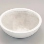 Eleganter, runder Pflanzkübel aus Fiberglas in Perlmutt-Weiß, 46x16cm. Ideal für Innen- und Außenbereich.