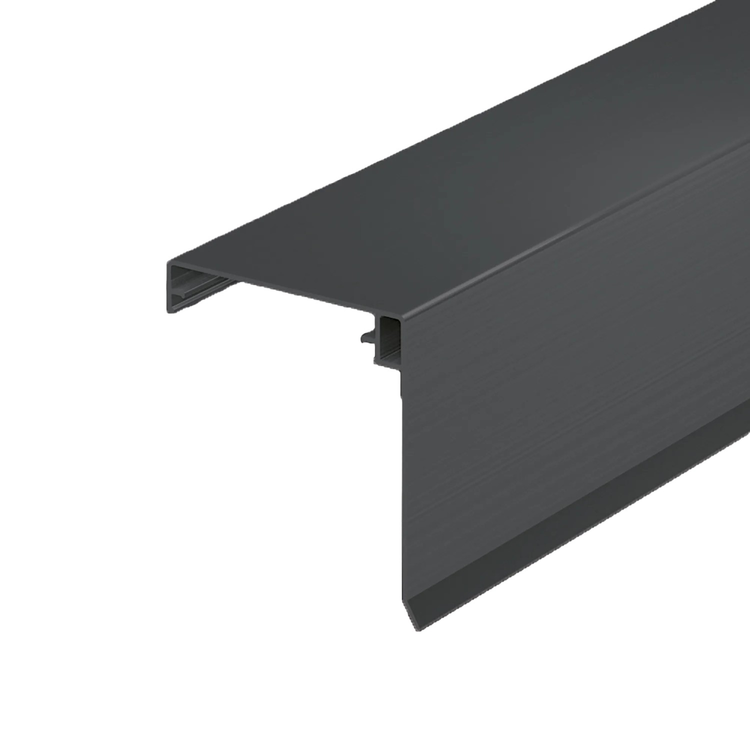 T&J Wetterschenkel-Klemmdeckel Anthrazit 3.500 mm