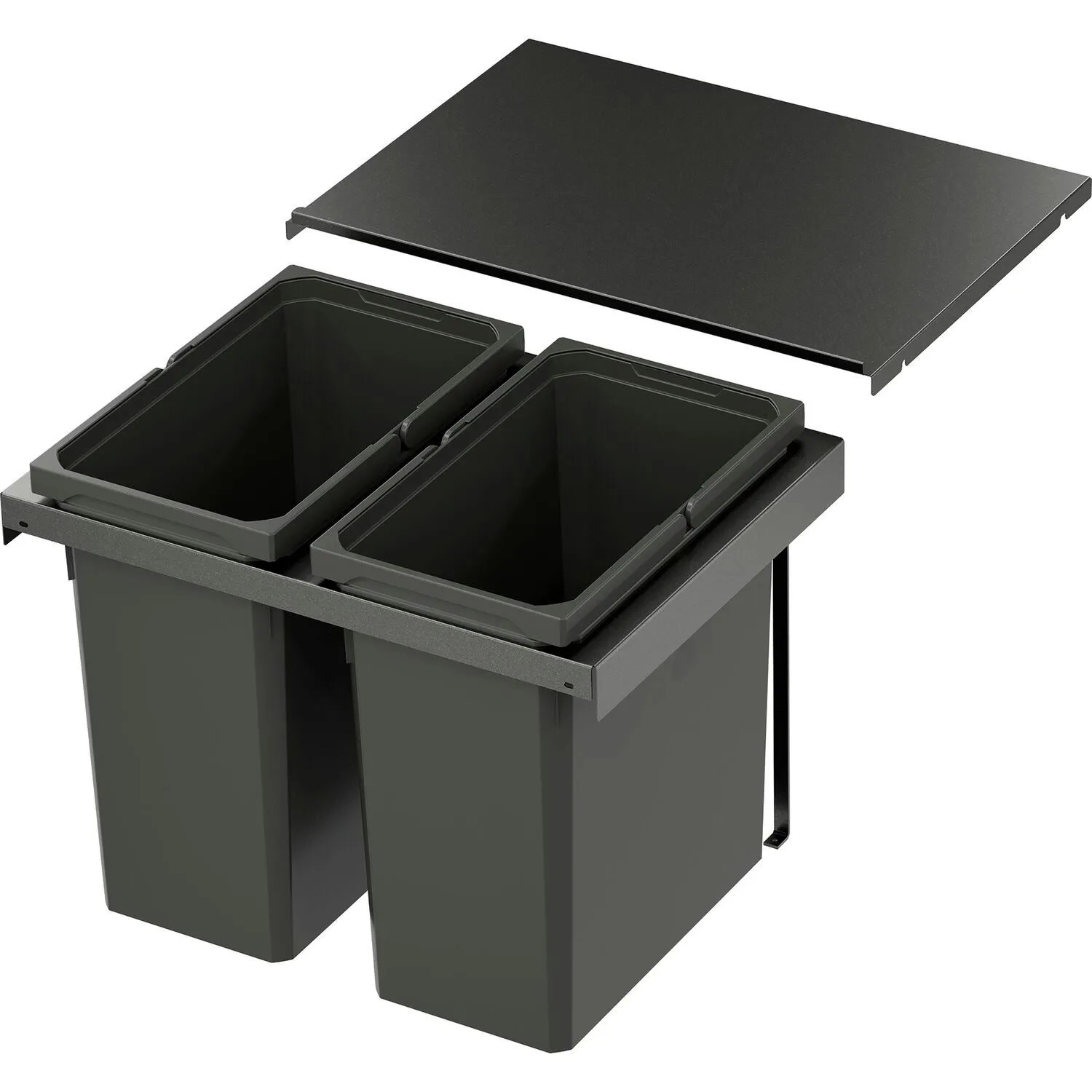 Vauth-Sagel Abfalltrennsystem Envi Flex Pro Korpusbreite 600 mm 2x28, Lava