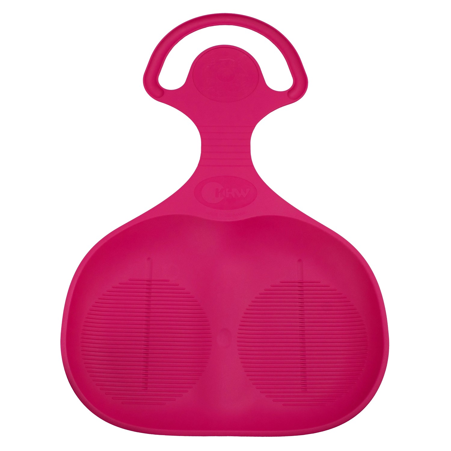 Pinker KHW Rutschteller Snow Glider, 58 cm, mit Griff für Kinder. Schlittenzubehör für Winterspaß.