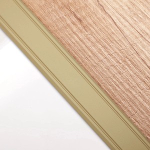 SOTECH Übergangsprofil Cross 1000 x 30 x 2 mm Gelocht Aus Aluminium Messing Eloxiert inkl. Schrauben