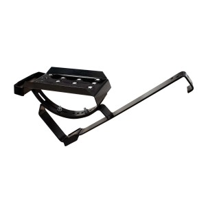 Daprona Dachtritt Set für flache Dachziegel, 25cm, Stahl verzinkt, schwarz.