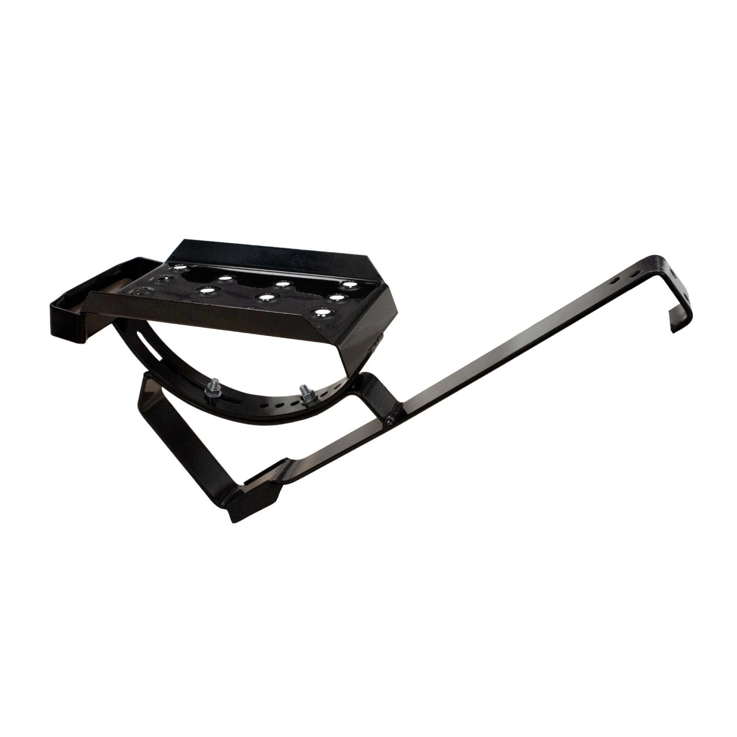 Daprona Dachtritt Set für Flache Dachziegel 25cm Stahl Verzinkt Schwarz
