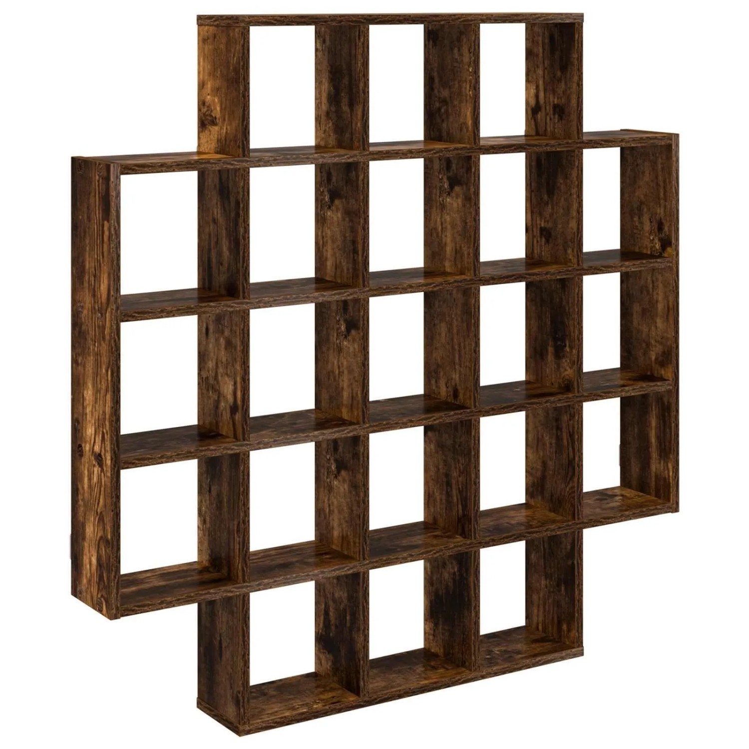 vidaXL Wandregal Raucheiche 100 x 13 x 100 cm Holzwerkstoff 8012248