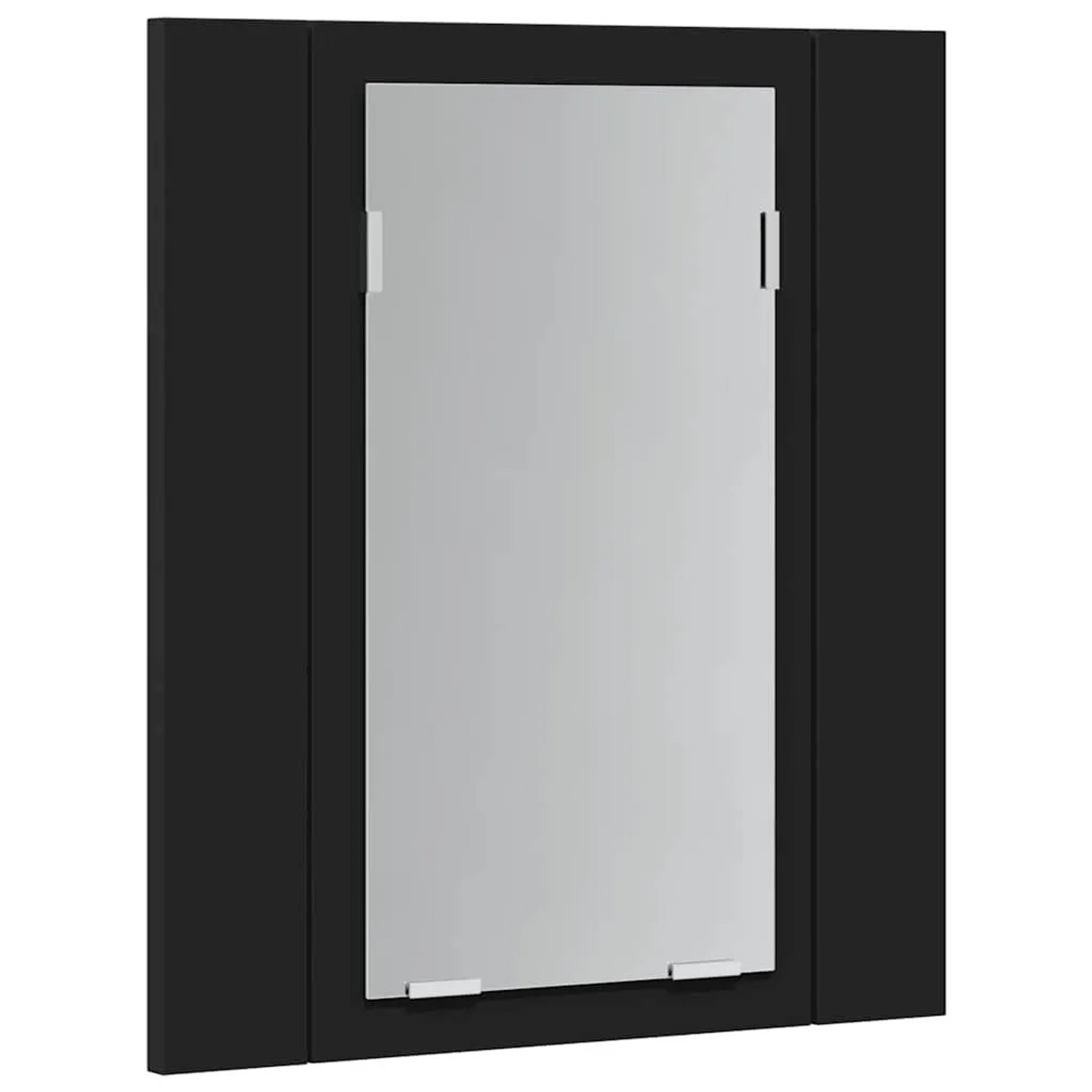 vidaXL LED-Bad-Spiegelschrank Schwarz 40x12x45 cm Acryl 804949