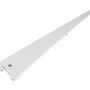 Silberner U-Träger, 37 cm, für Regalböden und Möbelbau, Stahl, belastbar bis 50 kg.