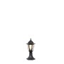 Klassische schwarze QAZQA Außenleuchte New Haven, 42,2 cm hoch, für Garten und Terrasse.