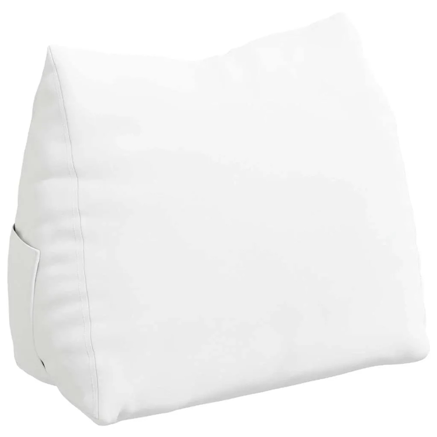 vidaXL Rückenkissen Weiß 60 x 20 x 50 cm Stoff 42015042
