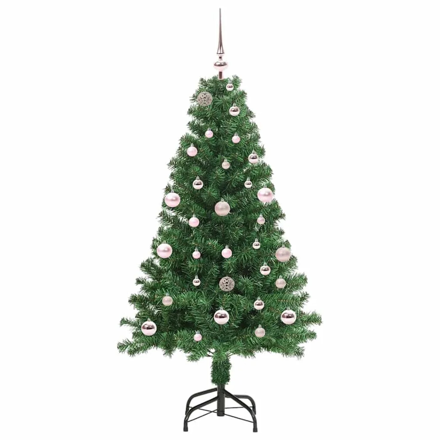 vidaXL Künstlicher Weihnachtsbaum mit 150 LEDs mit Ständer Grün 150 cm 3396902