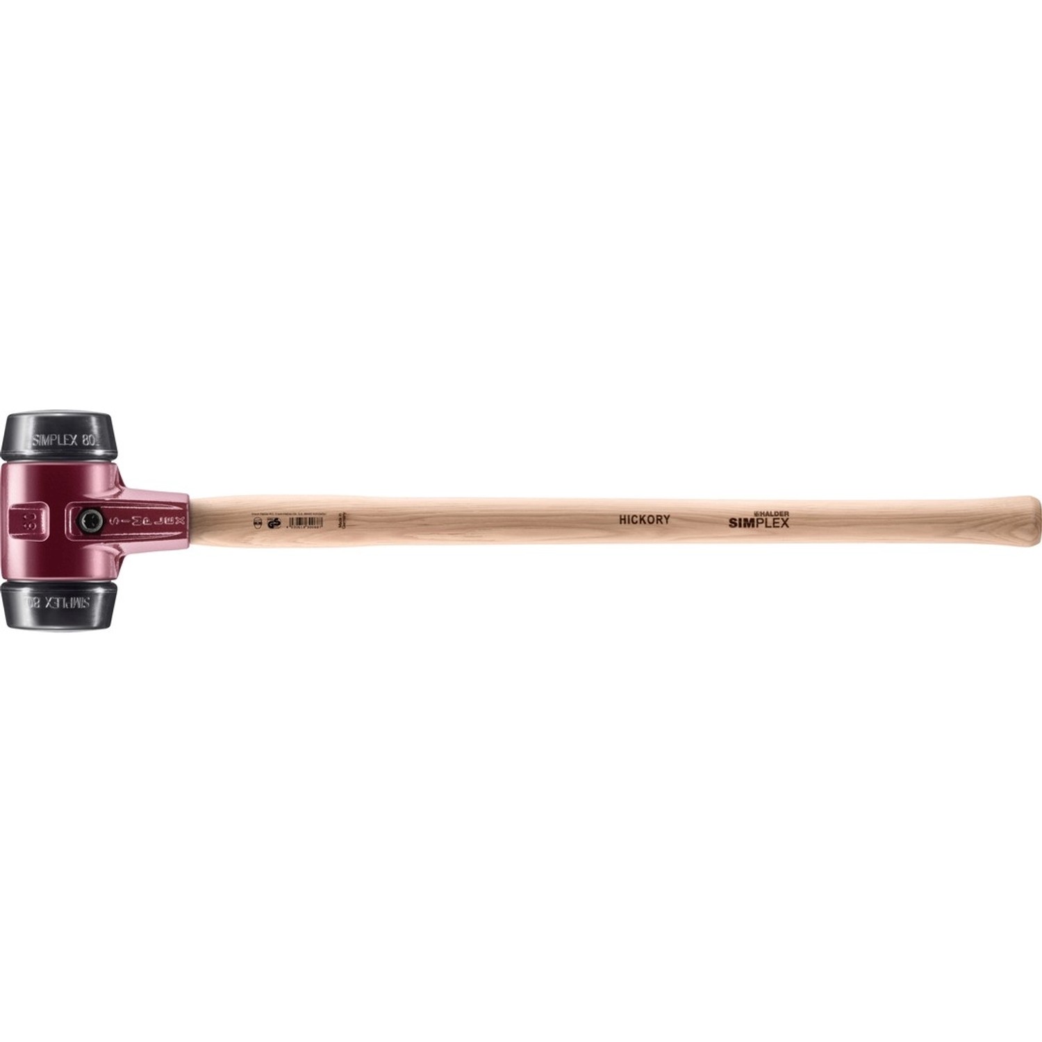 Halder Simplex Vorschlaghammer Ø 80 mm Gummi mit Tempergussgehäuse günstig online kaufen