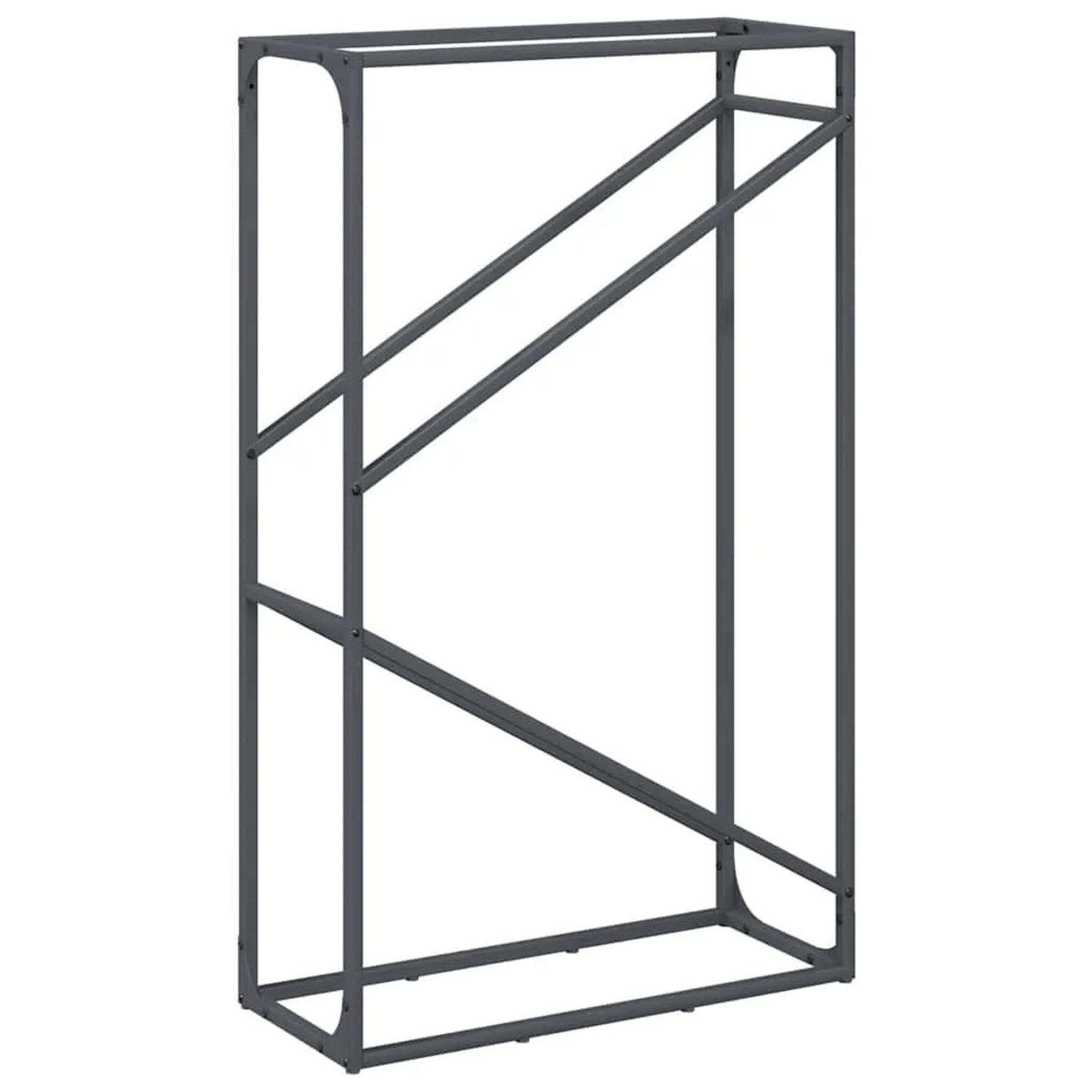 vidaXL Brennholzregal Anthrazit 60x25x100 cm Kaltgewalzter Stahl 864329_7