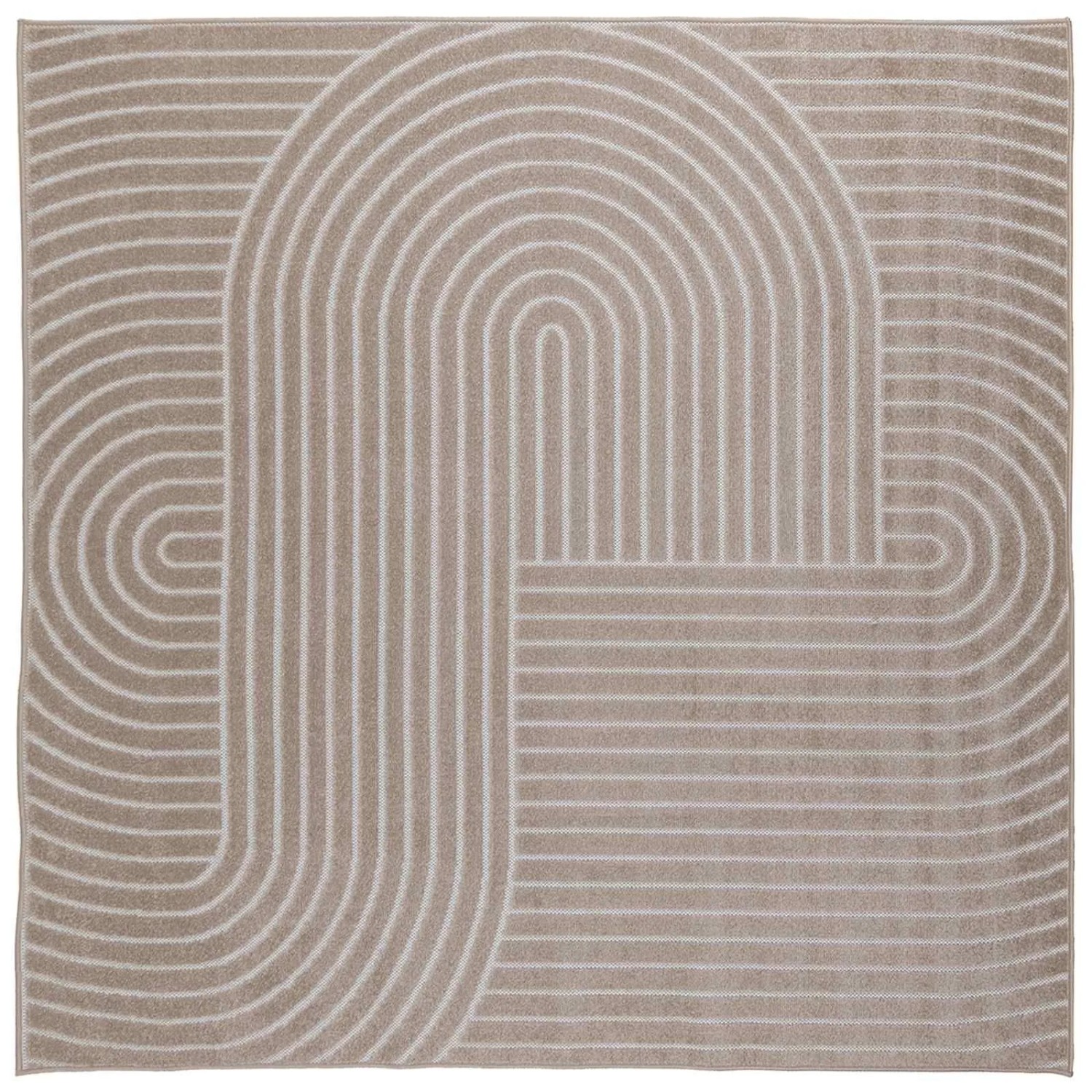 vidaXL Bereichsteppiche PALMERAS Beige 200 x 200 cm Polyester 42022591