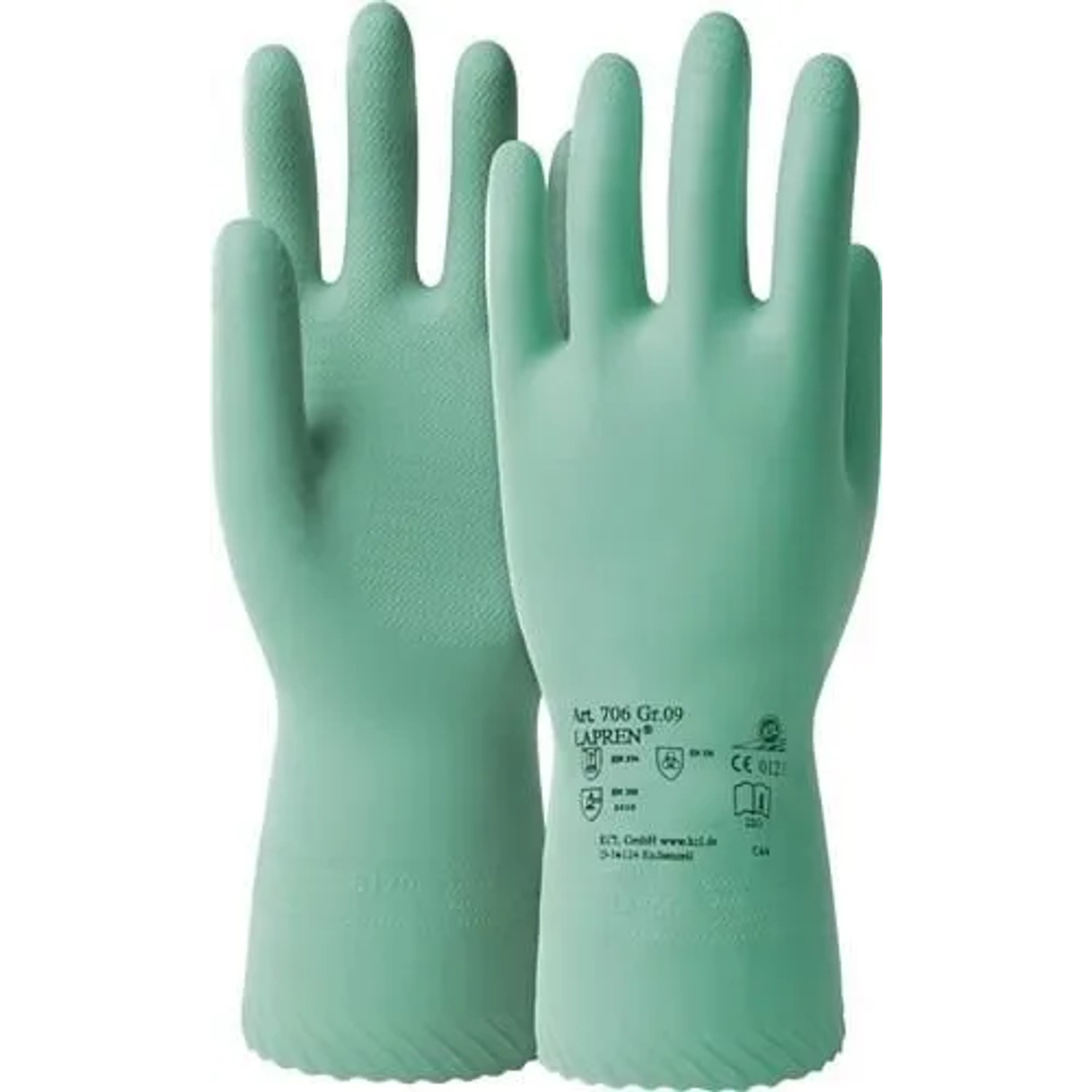 Honeywell Chemiehandschuh Lapren 706 Gr  10 Grün EN 388 EN 374 PSA III 706 10
