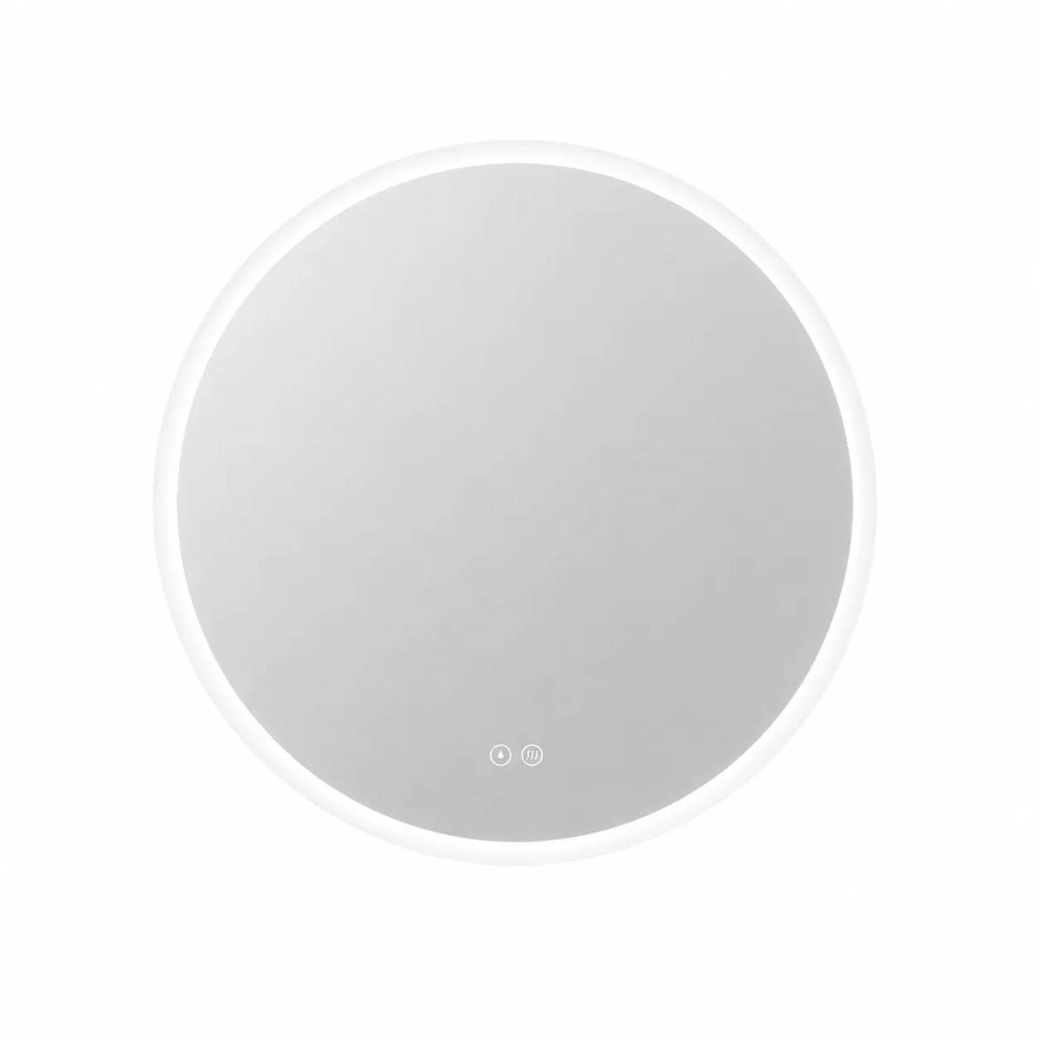Euroshowers LED Badspiegel Rund 60 cm mit Touch und Antibeschlag