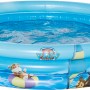 Blaues Happy People Paw Patrol Planschbecken mit 3 Ringen und Paw Patrol Motiven, Ø 100 cm.