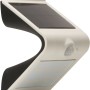 Weiße LED Solar-Wandleuchte Butterfly mit Sensor, 220 Lumen, ideal für den Außenbereich.