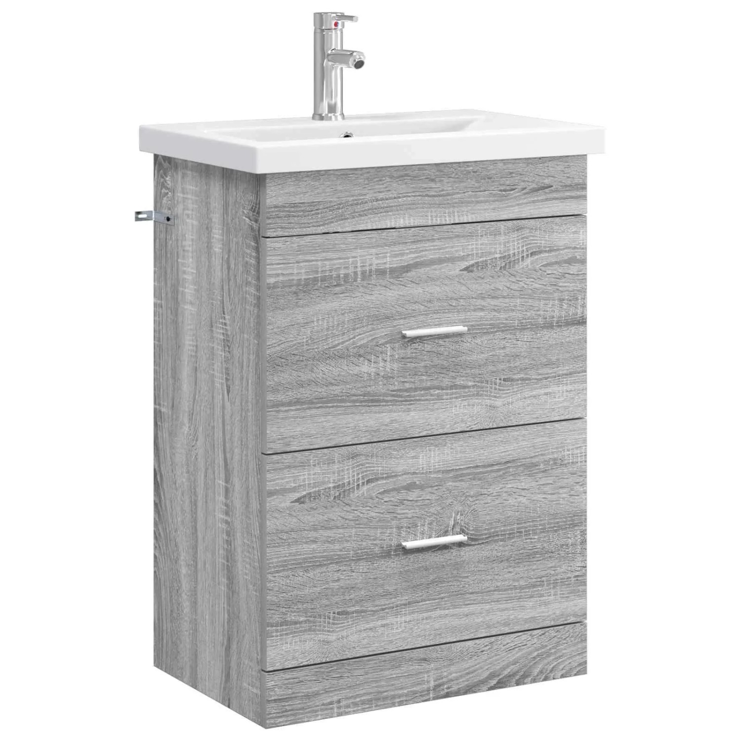 vidaXL Badezimmermöbel-Set Grau Sonoma 61 x 40 x 84,5 cm Holzwerkstoff 3404371