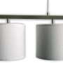 Näve Pendelleuchte Tilde, 4-flammig, grau-weiß. Moderne Hängelampe für Wohn- und Esszimmer.