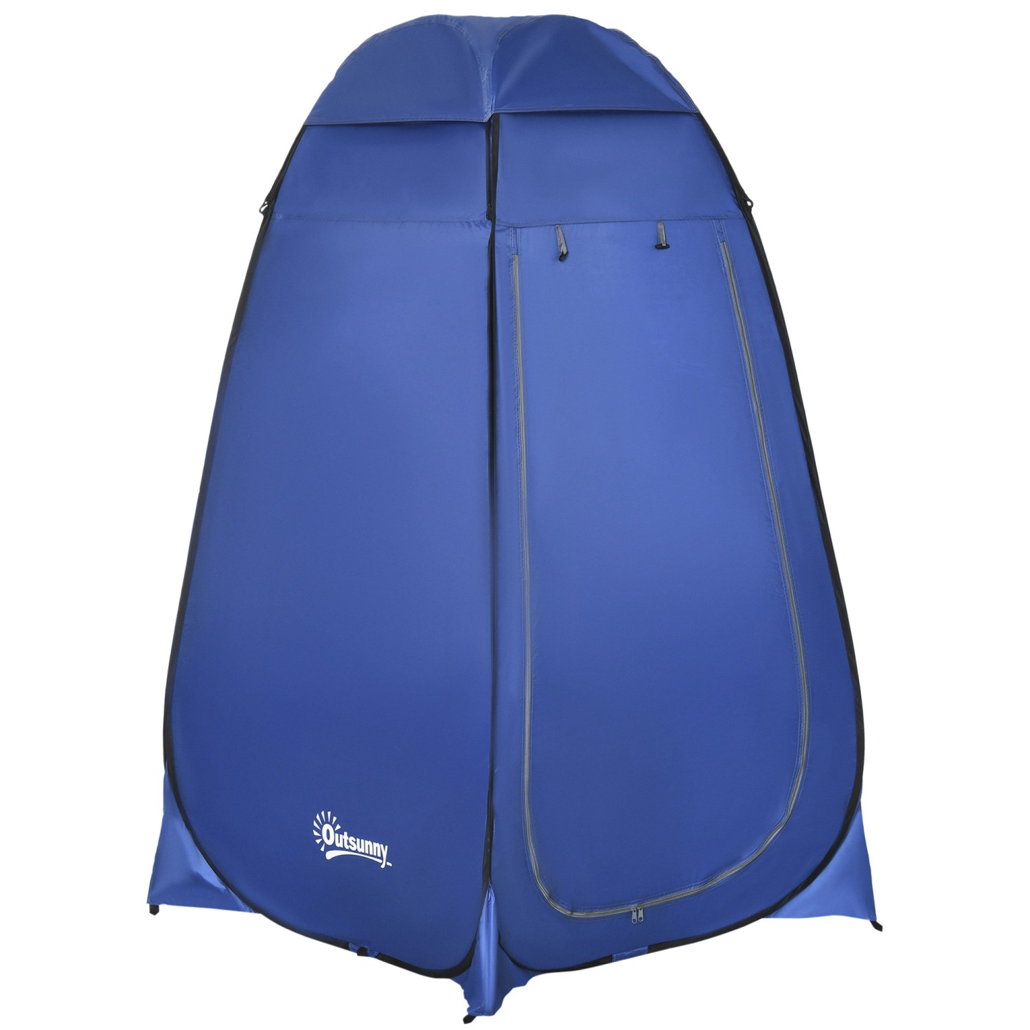 Outsunny Wurfzelt Polyester Oxford Metall Blau L120 x B120 x H190 cm