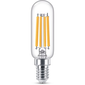 Philips LED-Leuchtmittel E14, 6,5W, warmweiß, 806 lm. Filament-Optik für Wohnräume.