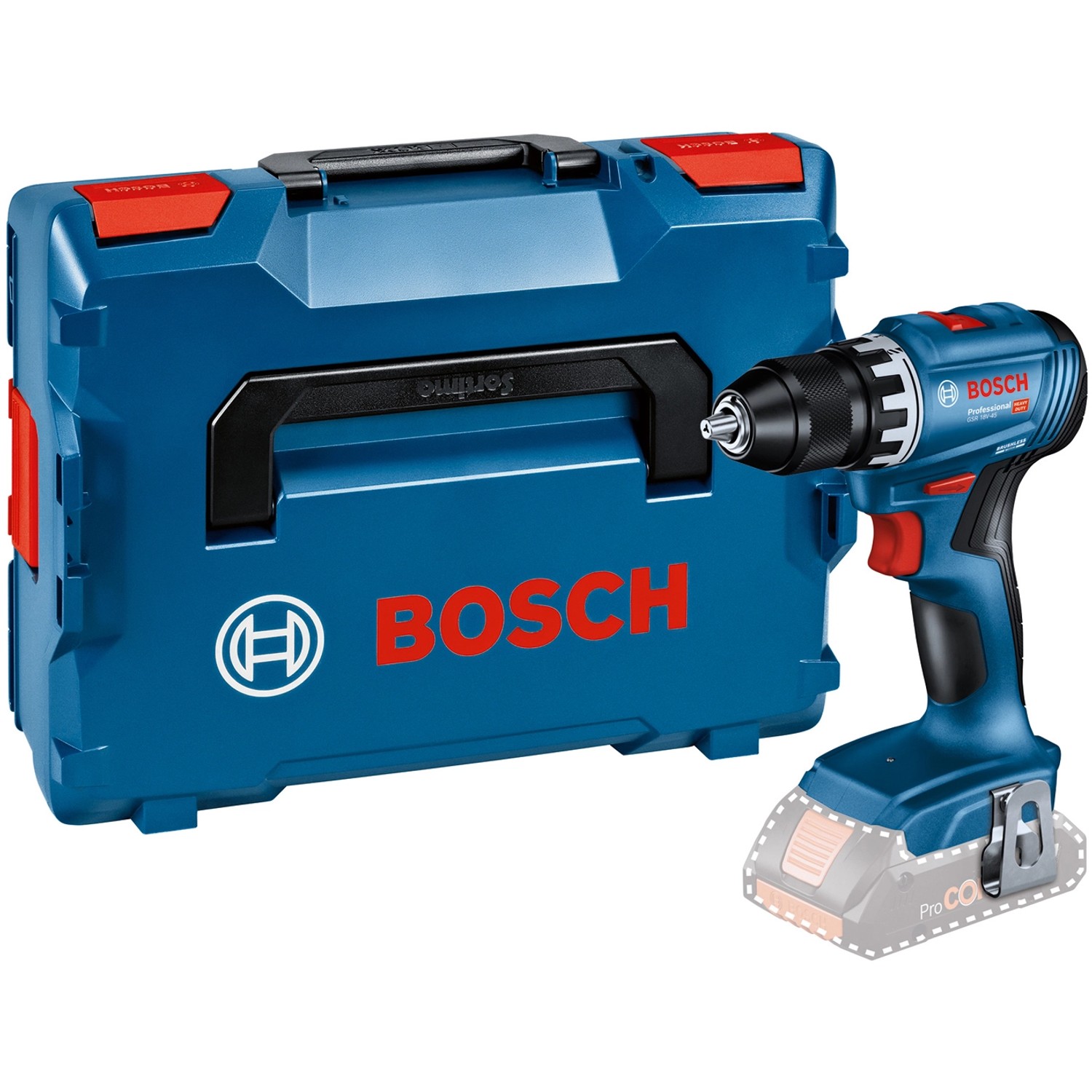 Bosch Professional Akku-Bohrschrauber GSR 18V-45 solo in L-Boxx