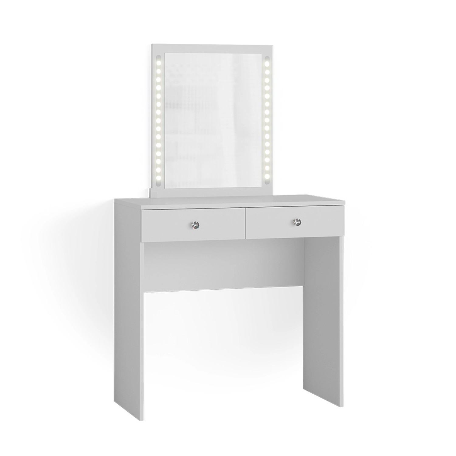 Vicco Schminktisch Elara Weiß 80 cm mit LED Beleuchtung günstig online kaufen