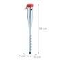 Relaxdays Bodenhülse Stahl Rot mit 5 Adaptern 56 cm x 7 cm x 10 cm 1,3 kg_4