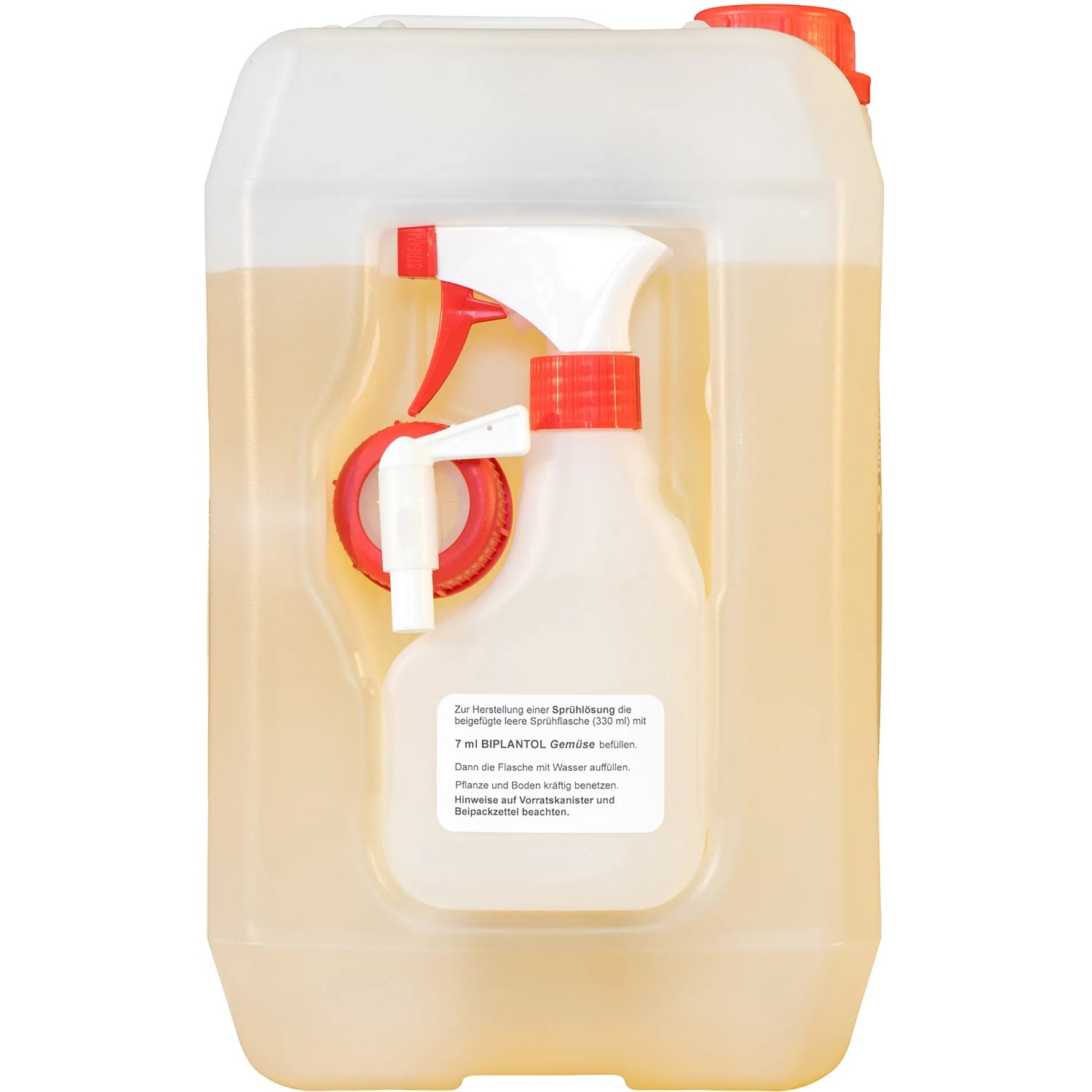 Biplantol Pflanzenstärkungsmittel Gemüse 5L Kanister mit Sprühflasche.