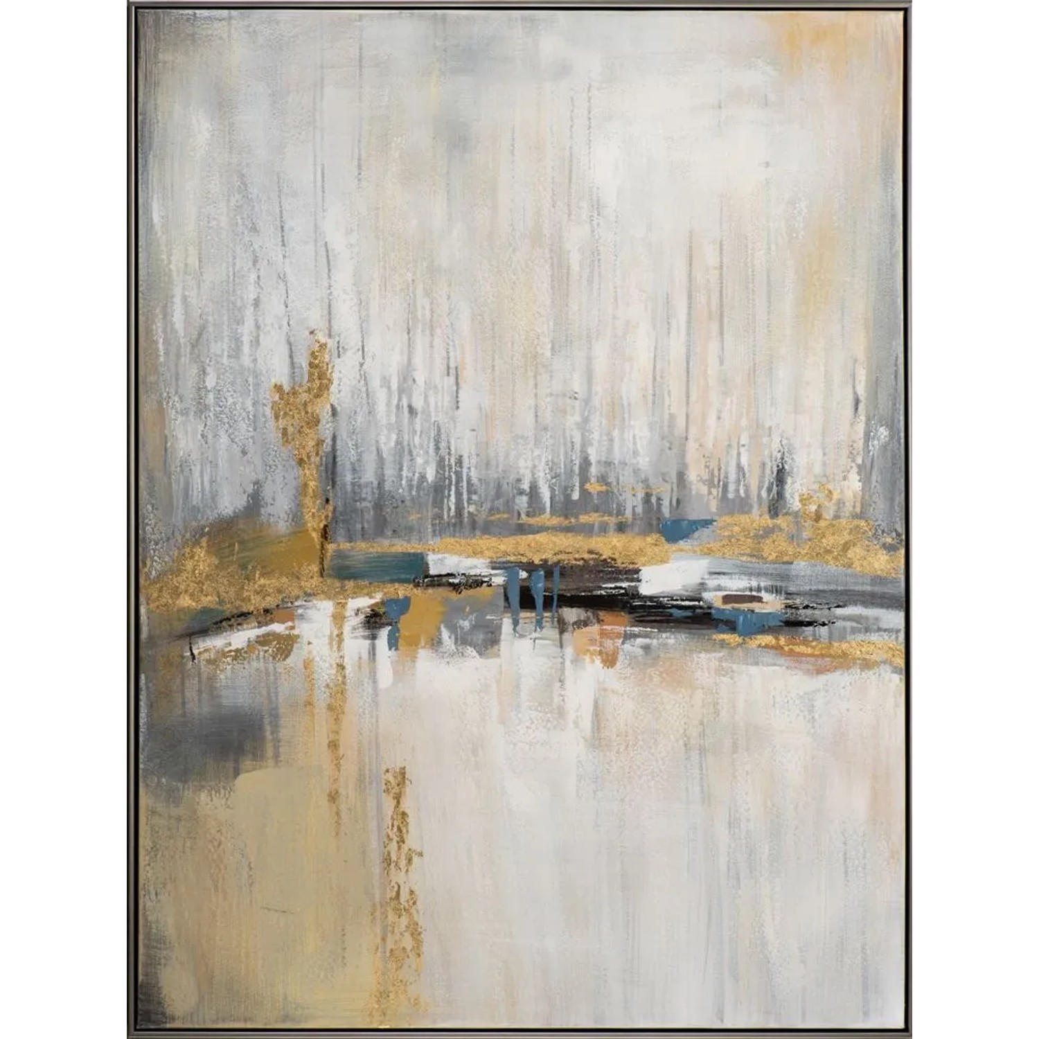 Art Universe Leinwandbild Goldener Horizont 92x122 cm