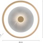 LED-Deckenleuchte Vertigo in Messing-Optik, Ø 46,5 cm, mit Kristall-Effekt für Wohnraumbeleuchtung.