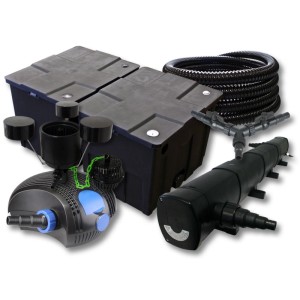 Sunsun Filter Set 60000L Teich 72W Klärer100W Eco Pumpe 25M Schlauch Skimmer