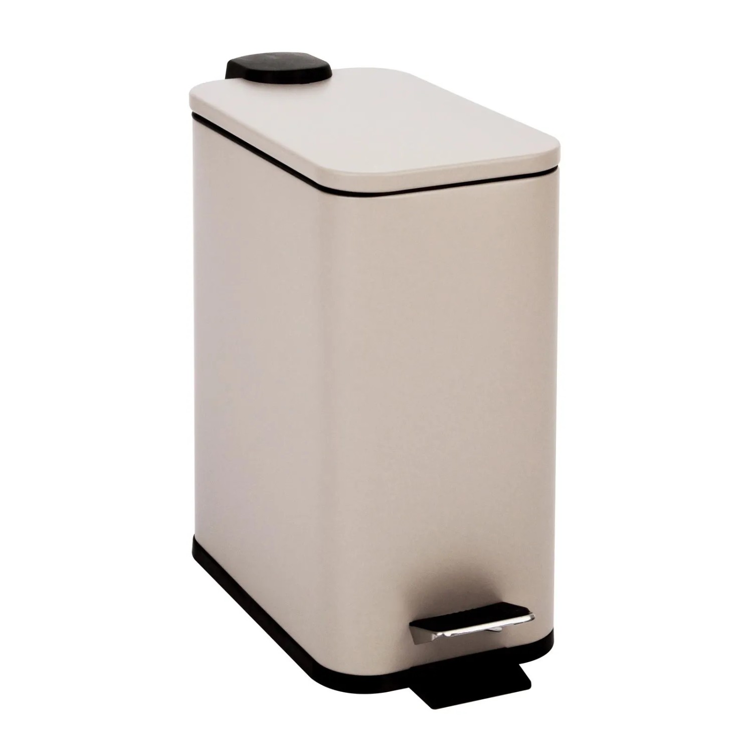 Svita ST5 Mülleimer Treteimer 5l Mit Inneneimer Softclose Rechteckig Taupe
