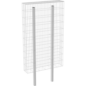 Wilk Gabionenkorb Zaunelement, 120x200x25cm, Drahtkorb für Einfassungen und Mauersysteme.